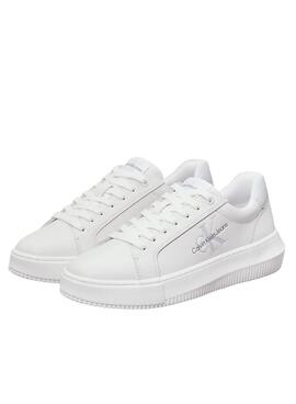 Sneakers Calvin Klein Jeans Chunky Cupsole weiß für Frauen