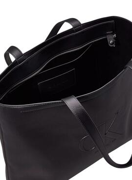 Handtasche Calvin Klein Jeans Sculpted Tote Schwarz für Frauen