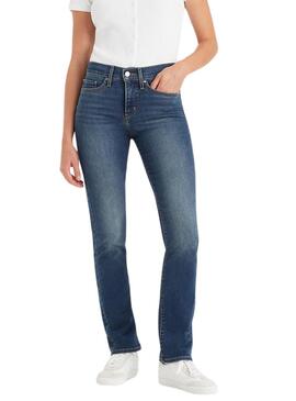 Jeans Levis 314 Shaping Slim Dunkel für Frauen