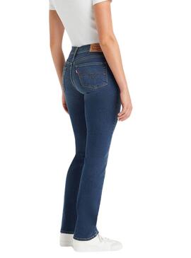 Jeans Levis 314 Shaping Slim Dunkel für Frauen