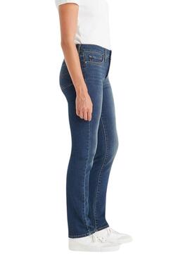 Jeans Levis 314 Shaping Slim Dunkel für Frauen