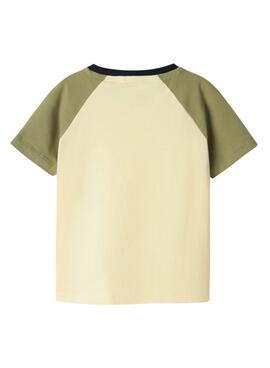 T-shirt Name It Hadj Beige für Jungen.