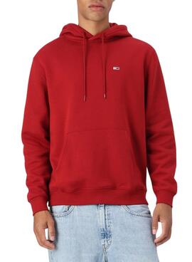 Sudadera Tommy Jeans Hoodie Rot für Männer