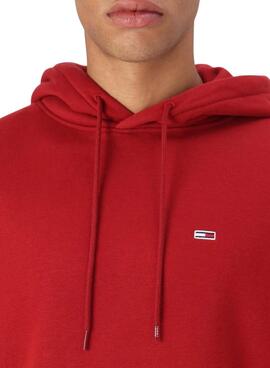 Sudadera Tommy Jeans Hoodie Rot für Männer