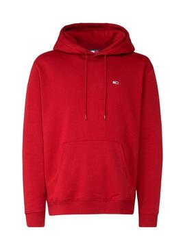 Sudadera Tommy Jeans Hoodie Rot für Männer