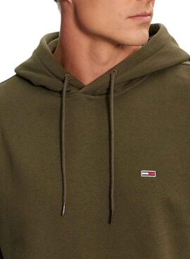 Süß Tommy Jeans Hoodie in Grün für Männer