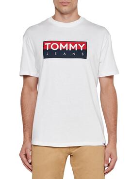 T-shirt Tommy Jeans Entry weiß für Männer