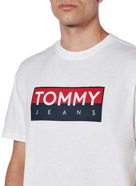 T-shirt Tommy Jeans Entry weiß für Männer