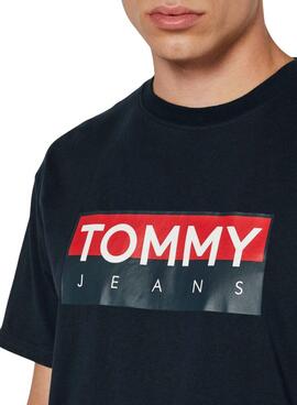 T-shirt Tommy Jeans Entry blau für Männer