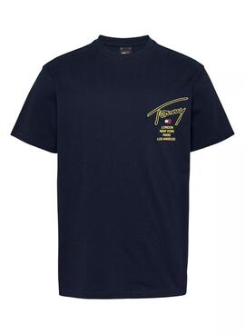 Tommy Jeans City T-Shirt in Marineblau für Herren