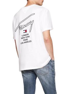 T-Shirt Tommy Jeans City weiß für Männer