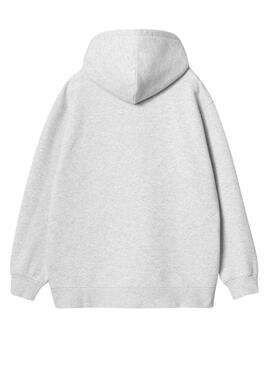 Kapuzenpullover Carhartt Hooded graue für frauen