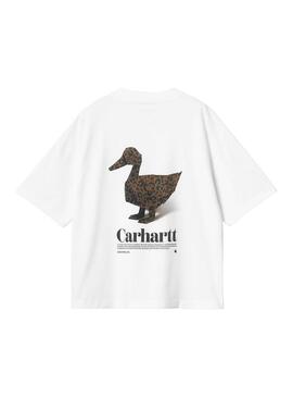 T-Shirt Carhartt Fold Leo weiß für Frauen