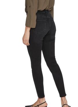 Jeanshose Vila Visarah schwarze denim für frauen