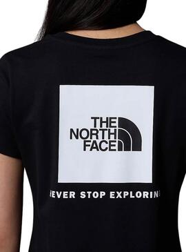 T-Shirt The North Face Box Schwarz für frauen