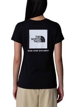 T-Shirt The North Face Box Schwarz für frauen