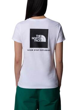 T-Shirt The North Face Box weiß für frauen