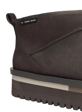 Stiefel Tommy Jeans Suede in Grau für damen