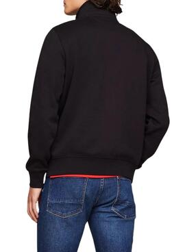 Sweatshirt Tommy Hilfiger Mockneck schwarz für männer