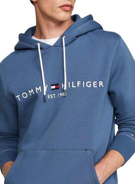 Kapuzenpullover Tommy Hilfiger in Blau für herren