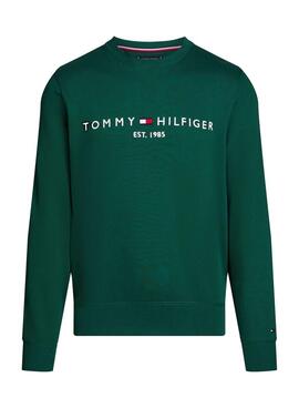 Pullover Tommy Hilfiger Basic in Grün für herren