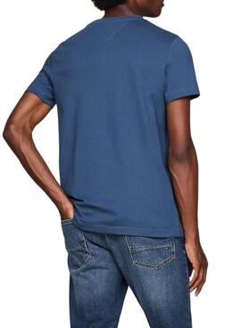 T-Shirt Tommy Hilfiger basic in Blau für herren