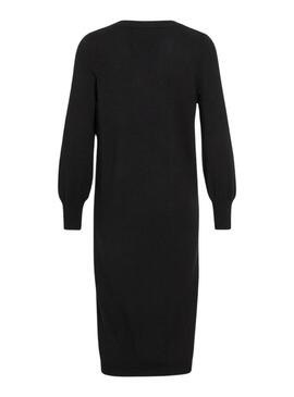 Kleid Vila Vicomfy Schwarz für damen