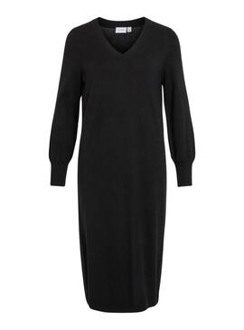 Kleid Vila Vicomfy Schwarz für damen