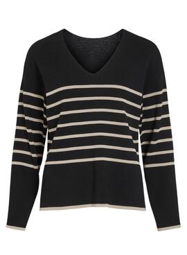 Pullover Vila Viostria Schwarz gestreift für frauen