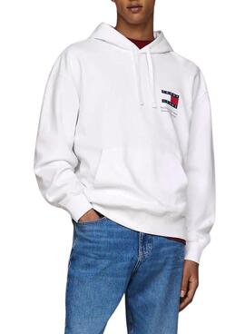 Sudadera Tommy Jeans Novelty in Weiß für männer