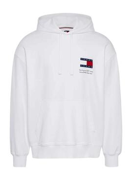 Sudadera Tommy Jeans Novelty in Weiß für männer