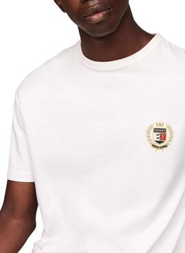 T-Shirt Tommy Hilfiger Crest Flag weiß für herren