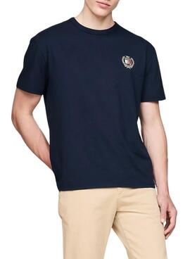 T-Shirt Tommy Hilfiger Crest Flag blau für Männer