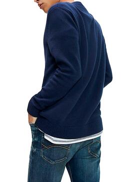 Pullover Tommy Jeans Classics Navy Für Herren