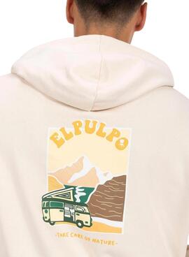 Sweatshirt El Pulpo Camper beige für männer