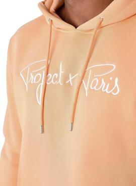 Sweatshirt Project x Paris Hoodie Logo Orange für männer