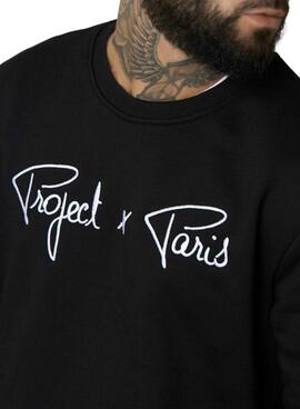 Sweatshirt Project x Paris Embroidery Logo Schwarz für männer