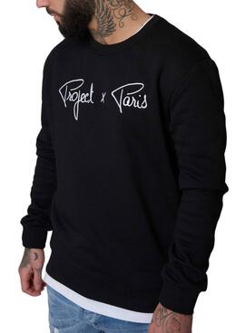 Sweatshirt Project x Paris Embroidery Logo Schwarz für männer