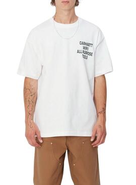 T-Shirt Carhartt Cross weiß für männer