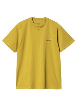 T-Shirt Carhartt American Script ocker für männer