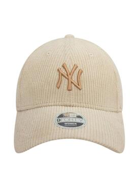 Kappe New Era Cord beige für frauen und männer