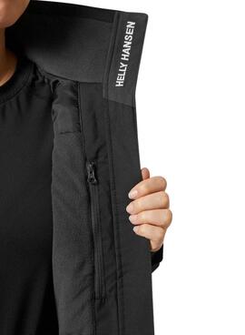 Fleecejacke Helly Hansen Midlayer Hood schwarz für damen