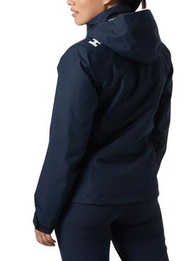 Damen Fleecejacke Helly Hansen Midlayer Hood in Marineblau.