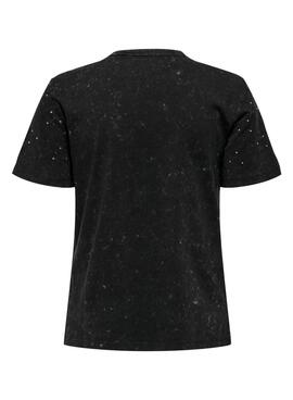 T-Shirt Only Zen Schwarz für frauen