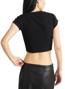 T-shirt Calvin Klein Jeans Slim Schwarz für Frauen