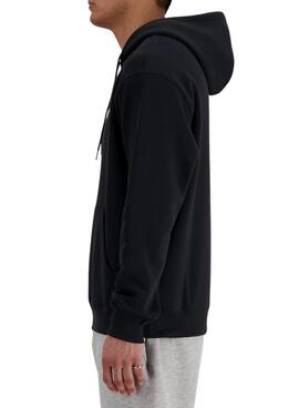 Sweatshirt New Balance Basic Hood schwarz für männer