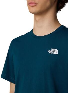 T-Shirt The North Face Vertical petrol für männer