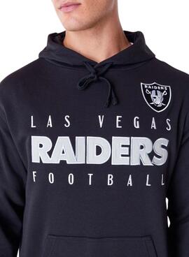 Sweatshirt New Era Raiders Schwarz für männer und frauen