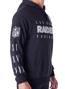 Sweatshirt New Era Raiders Schwarz für männer und frauen