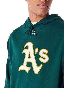 Sweatshirt New Era Oakland Athletics grün für männer und frauen